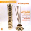 Snadi Incense Burner (Incense Burner) Om Symbol in Gold Brass