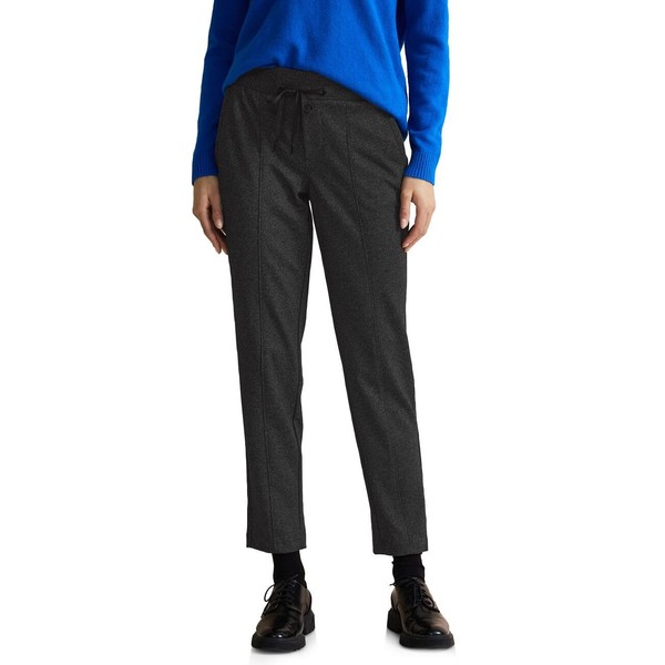 Street One Women's Jogging Bottoms, Salt And Pepper Grey