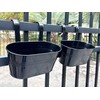 Joyfernal 12" Balcony Railing Planters, Outdoor Hanging Planter for Fence,