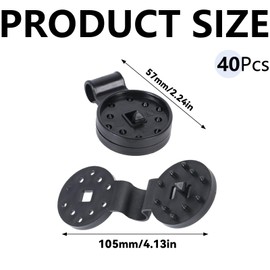 40Pcs Garden Shade Cloth Plastic Clips Greenhouse Film Shade Netting Black Clips Portable Round External Shade Net Hook Clips for Garden Netting Shade Netting