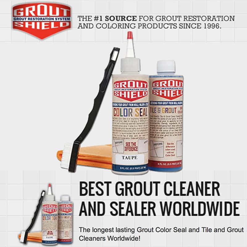 Grout Shield Grout Restoration System- Repair Cracks Clean Match Change