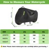 KALINCO Motorcycle Cover, 600D Waterproof Outdoor Motorcycle Cover, All Weather