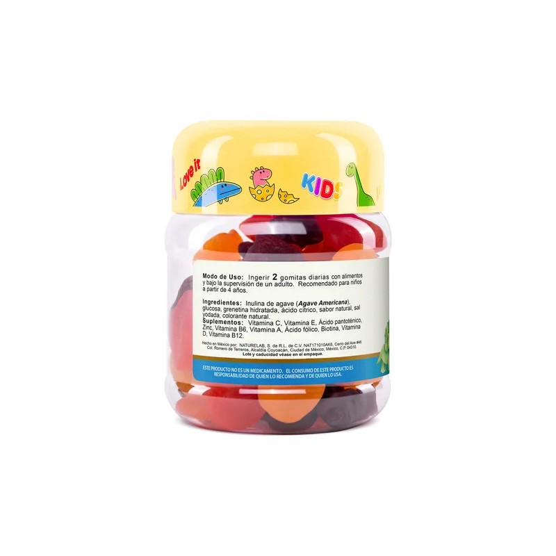Multi Vitaminico Para Niños En Gomitas 60 unidades Kids Multi,