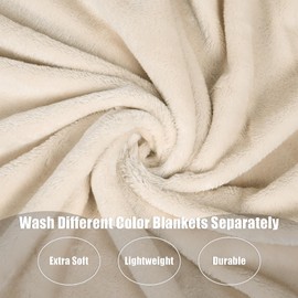 VitalCozy 6 Pcs Fleece Blankets Bulk 60" x 80" Throw Blankets Extra Large Soft and Warm Blankets for Couch Lightweight Fuzzy Blankets Flannel Plush Blankets for Home Living Room Sofa Bed