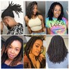 Dreadlock Extensions Loc Extensions 100% Human Hair for Man/Women/Kids Full