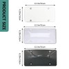 2Pack Car Licenses Frame Shields with Non-Rusting Screws Caps, Durable