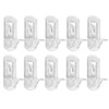Jamiikury 10pcs Locking Shelf Support Pegs, 8mm Shelf Pins Clear