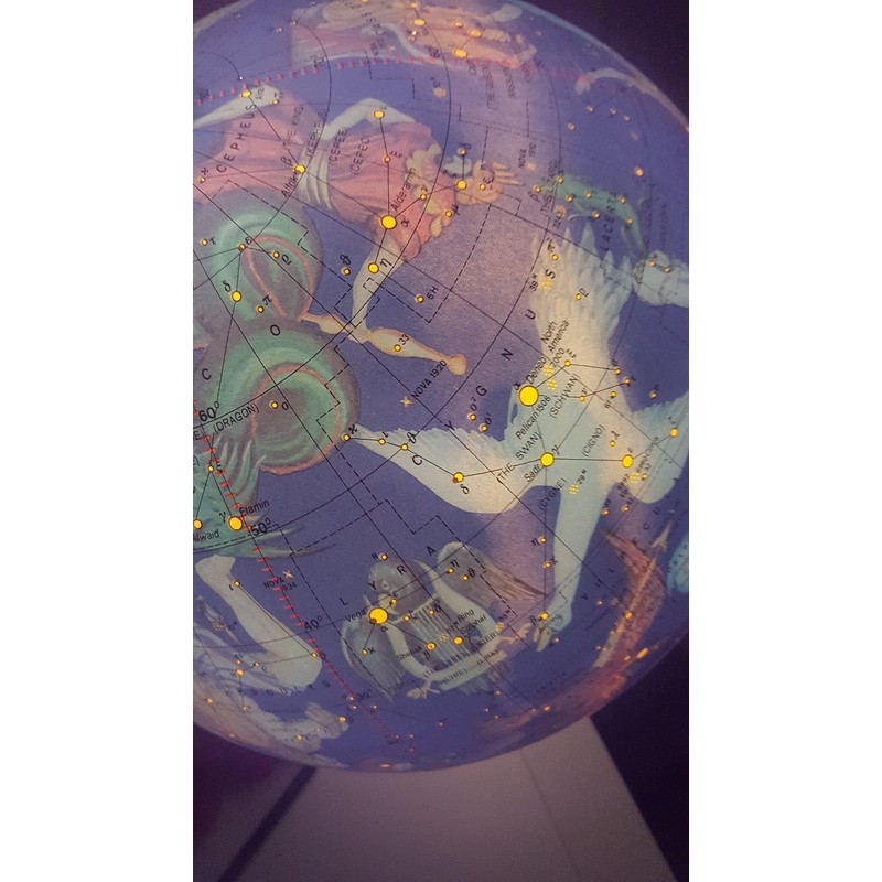 Replogle Constellation Illuminated Globe, Dual map, Detailed Sky map, Turn