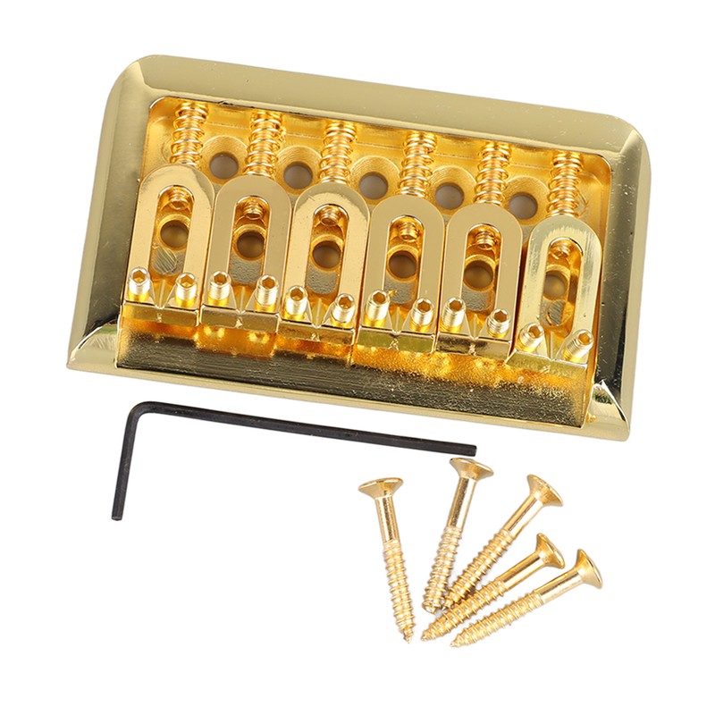 Fixed Hardtail Guitar Bridge U Shape Saddle Bridge Replacement Metal