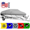 SBU Grey Boat Cover for Tracker PANFISH 16 2015 2016 2017 2018,Travel Storage Mooring
