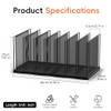 Desk File Organizer, 7 Section Vertical Metal File Organizer for
