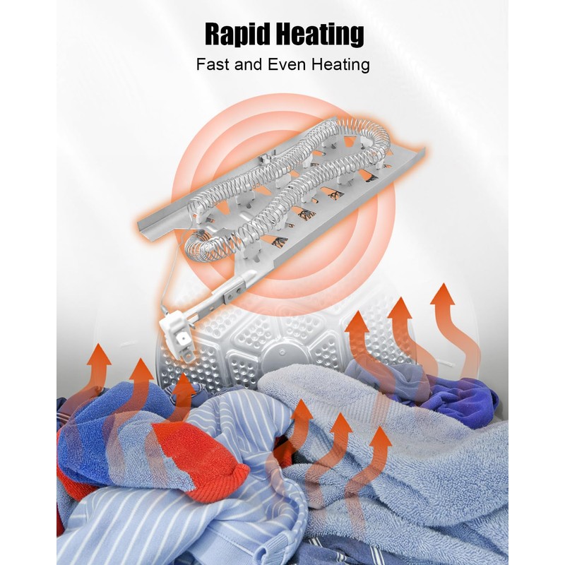Dryer Heating Element Kit Fit for Whirlpool WED5100HC0 WED5100HC1 WED5100HW2