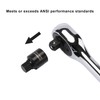 CASOMAN 16 Piece 3/8 Inch Drive Low Profile Impact Hex