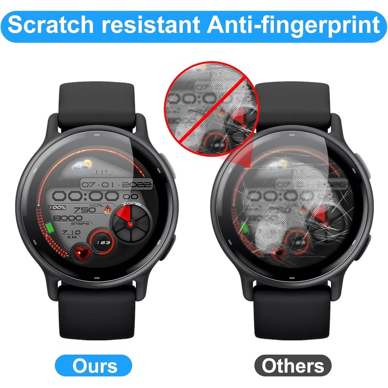 Khxriypha 6 Pack Screen Protectors for Garmin vívoactive 5, Soft