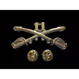 11th CAVALRY SWORDS SABERS MILITARY HAT PIN ARMORED CAVALRY REGIMENT BADGE ARMY