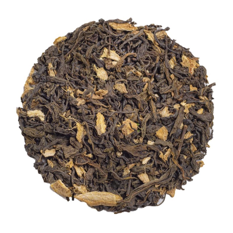 Molienda Sagrada, Té Verde Jengibre, Infusión en Hoja Entera de