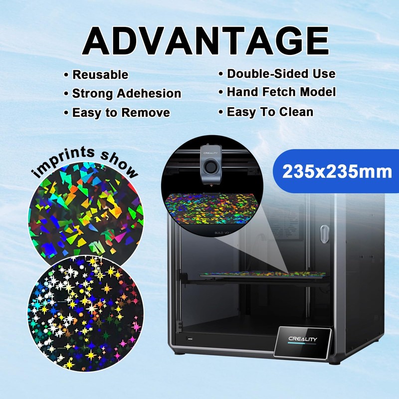 IdeaFormer-IR3 Double Sided Smooth PEF Confetti PEY+Galaxy PEY Ender 3
