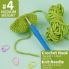 Crochet and Knitting Yarn for Beginners 3x1.76oz Yarn for Crocheting