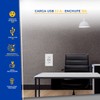Megaluz HY-B310 Placa Contacto Tomacorriente Inteligente Conector USB 2 Puertos