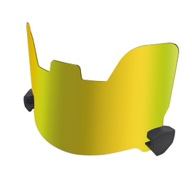 Fenduoer Football Visor,Eye-Shield Visor for Helmet, Clear Visor Fit, Scratch Resistant, UV Block, Anti-Fog for Adult&Youth Football Helmet with Clips(REVO Gold)