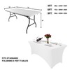 Hussome 1Pc White Table Cloth for Rectangle Table White tablecloths