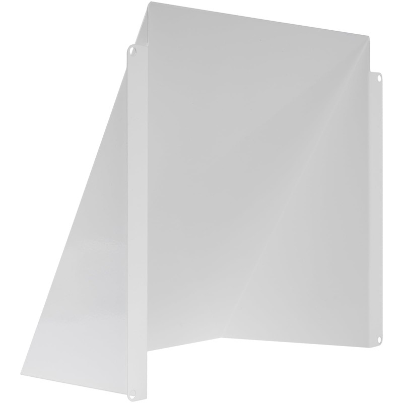 8" x 8" White Galvanized Steel Vent Cover - Duct