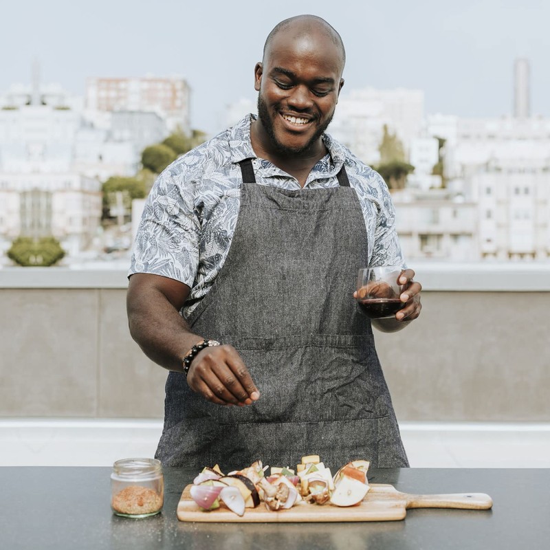 lepni.me Premium Cooking Aprons | Cooking Baking Grilling for Home