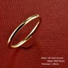 Jknel 1.6mm Thick 14K Gold Vermeil Rings for Women, Thin