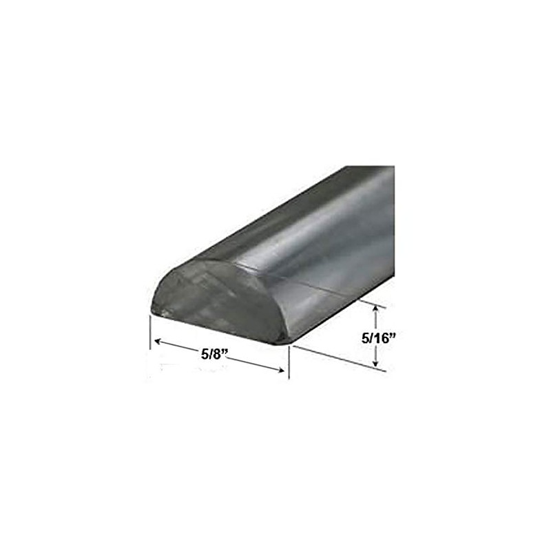 5/8" Wide by 5/16" High - Clear Acrylic Frameless Shower