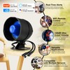 Upgraded WiFi Security Alarm System Kit-Wireless 120db Loud Weatherproof Siren