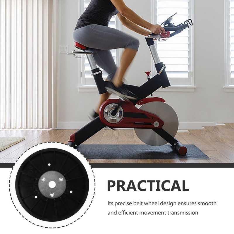 Outanaya Indoor Exercise Bike Belt Pulley Dynamic Cycling Belt Wheel