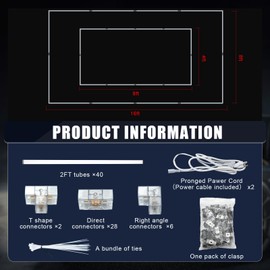 VIHOSE 1 Set Garage LED Light Ceiling Lights Car Detailing Ceiling LED Suitable for Garage Workshop Basement Warehouse Gym