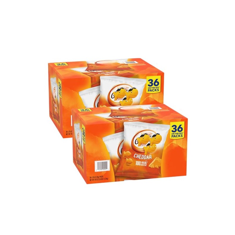 G-fish Cheddar Crackers, 1.25 Ounces, (36 Count(2 Pack))