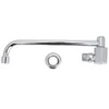 Copper Alloy Silver Wall‑Mounted 360 Degree Rotating Faucet Semi‑Automatic Kitchen