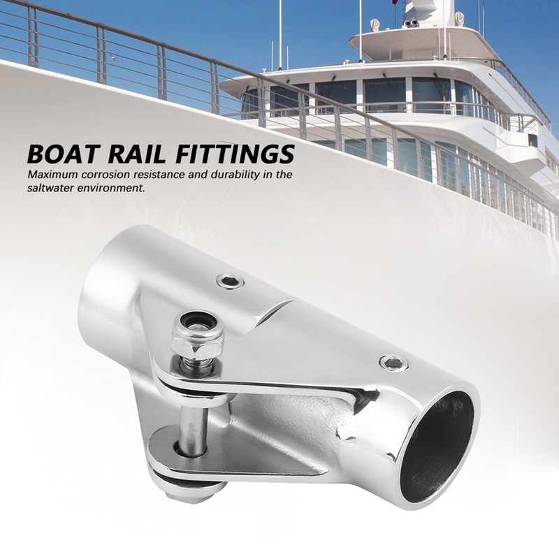Stainless Steel Folding Swivel Connector Boat Rail Tube Pipe Fittings