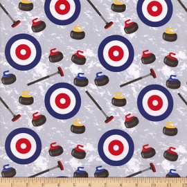 Curling Grey, Fabric by The Yard