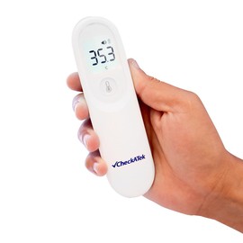 Checkatek TIY01 Termómetro Digital Infrarrojo Sin Contacto, Pantalla LCD, Medición en 1 Segundo, Modos CF, Memoria múltiple                           