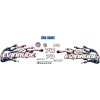 Evinrude 70hp Triple Carb Outboard USA - American Flag splash