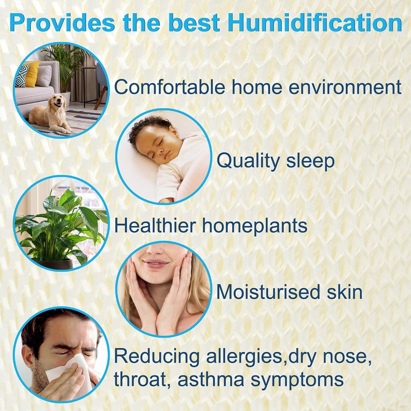 HQRP 6-Pack WF813 Humidifier Wick Filter for ProCare PCCM-832N PCCM-840