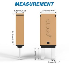 GLOSO GLOSO Circuit Breakers E71 Mini ATM 20Amp Auto Reset (T1) - 20 Pack (20A)