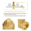 Hilitand DN25 Brass Relief Valve Adjustable Water Pressure Reducing Regulator