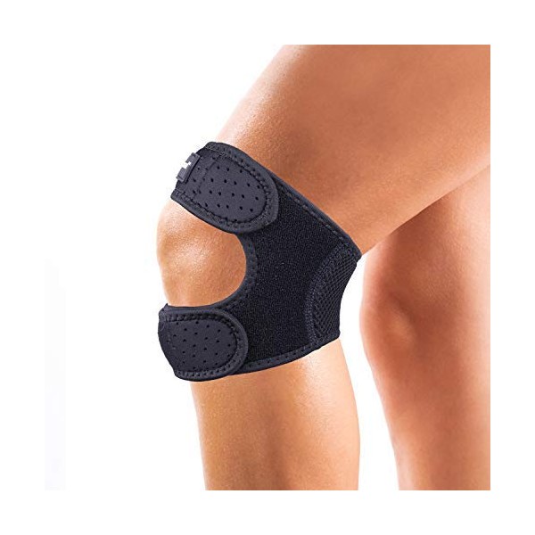 Thx4COPPER Compression Dual Patella Knee Brace for Pain Relief, Adjustable Knee Strap Support for Running, Jumper, Gym Exercise, Arthritis, Tendonitis, Injury Recovery, Joints and Muscles-L/XL