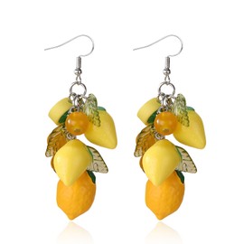 Fruit Earrings for Women Strawberry Lemon Grape Earrings Cute Jewelry Accessories