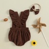 Summffie Newborn Baby Girl Football Outfit Ruffle Sleeveless Rugby Embroidery