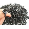 Black Glue Rings for Eyelash Extension,300PCS Smart Eyelash Glue Rings,Disposable