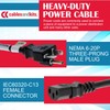 CablesAndKits Heavy Duty AC Power Cord (8ft) - 15Amp /250