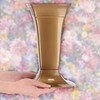 KADAX Grave Vase with Base, Plastic Cemetery Vase, Flower Vase