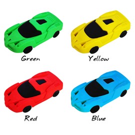 Ranvi 45 PCS Racing Car Pencil Eraser Set, Classroom Reward Car Puzzle Eraser Kids Rewards Party Favor Toys