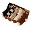 Children Socks Mid Calf Combed Cotton Thickened Cartoon Pattern Toddler