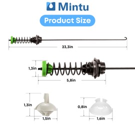 Mintu Suspension Rod Kit Replacement For Maytag 7MMVWC565FW0 7MMVWC565FW1 7MMVWX655EW0 MVWC555DW0 MVWC555DW1 MVWC565FW0 MVWC565FW1 MVWC565FW2 MVWX655DW0 MVWX655DW2 Washing Machine